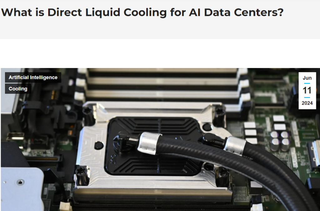 What is Direct Liquid Cooling for AI Data Centers? – Freelance Tech Writer